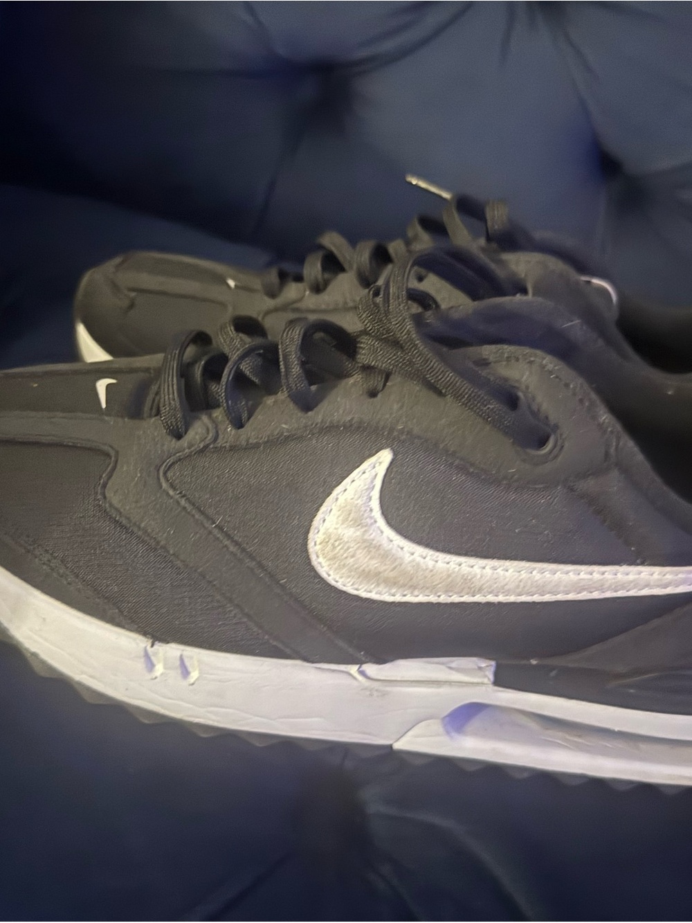 Nike Black Sneakers with White Swoosh
